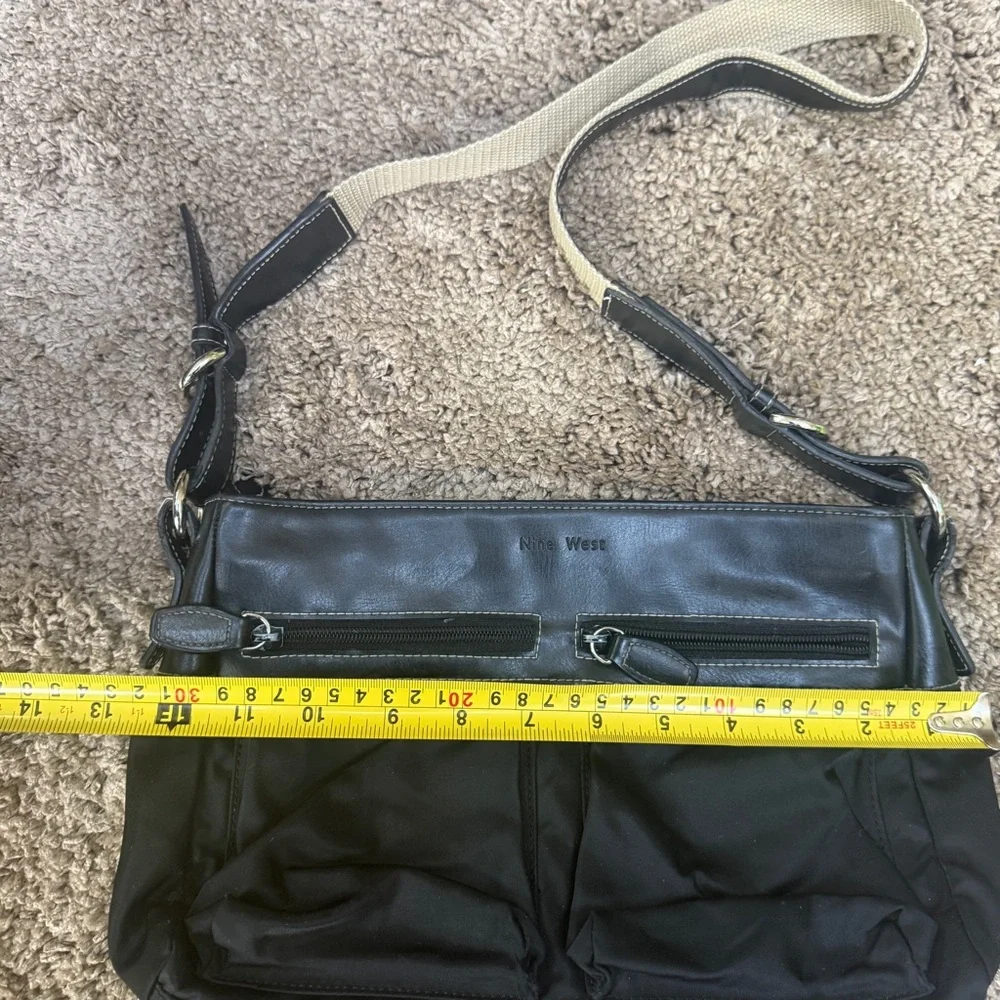 Nine west Black Leather crossbody! NWOT!